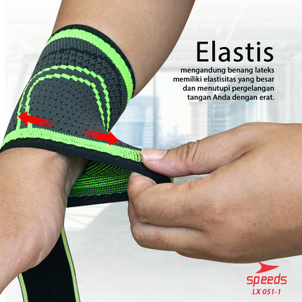 SPEEDS Pelindung Pegelangan Tangan Untuk keperluan Fitness Wrist supporter 051-1