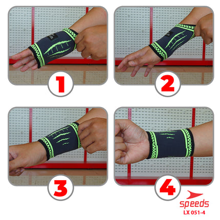 SPEEDS Pelindung Pegelangan Tangan Untuk keperluan Fitness Wrist supporter 051-4
