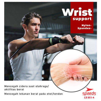SPEEDS Pelindung Pegelangan Tangan Untuk keperluan Fitness Wrist supporter 051-4
