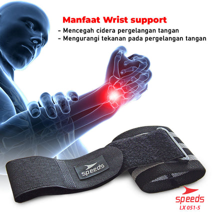 SPEEDS Pelindung Pegelangan Tangan Untuk keperluan Fitness Wrist supporter 051-5