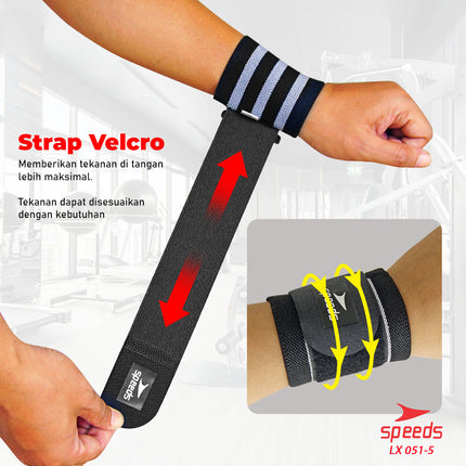 SPEEDS Pelindung Pegelangan Tangan Untuk keperluan Fitness Wrist supporter 051-5