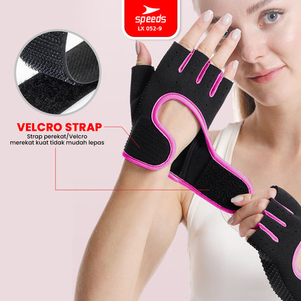 SPEEDS Sarung Tangan Gym Fitness Olahraga Anti Slip Unisex LX 052-9