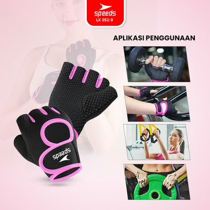 SPEEDS Sarung Tangan Gym Fitness Olahraga Anti Slip Unisex LX 052-9