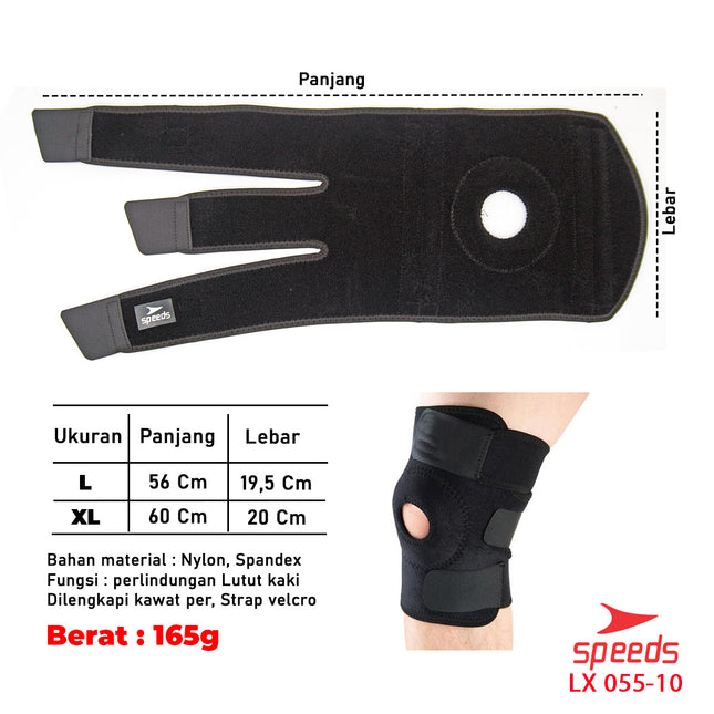 SPEEDS Pelindung Lutut Untuk Perlengkapan fitness Knee Protector 055-10