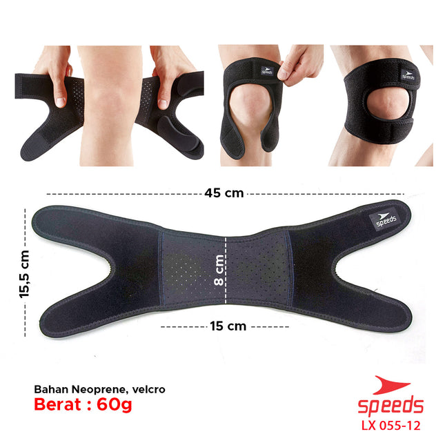 SPEEDS Pelindung Lutut Untuk Perlengkapan fitness Knee Protector 055-12