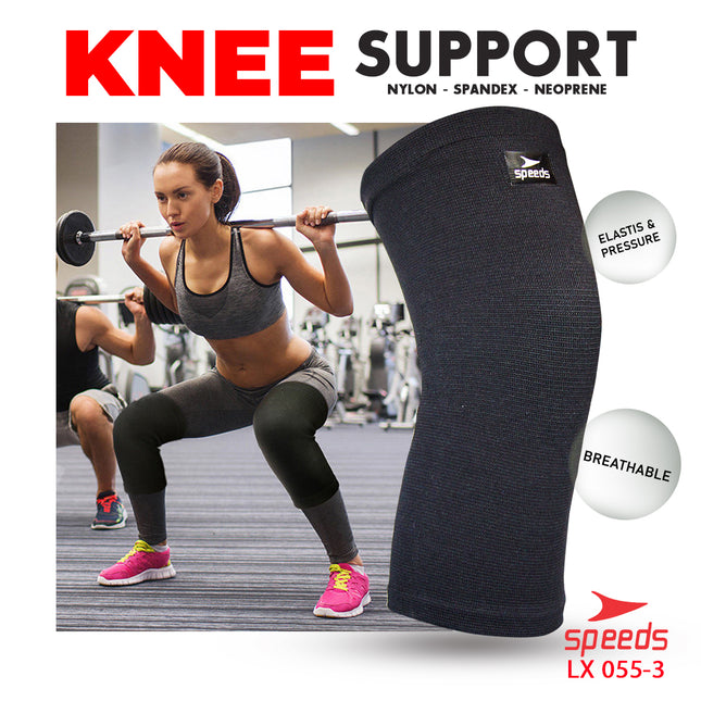 SPEEDS Pelindung Lutut Knee Supporter Dekker Wristband Perlengkapan Fitness 055-3