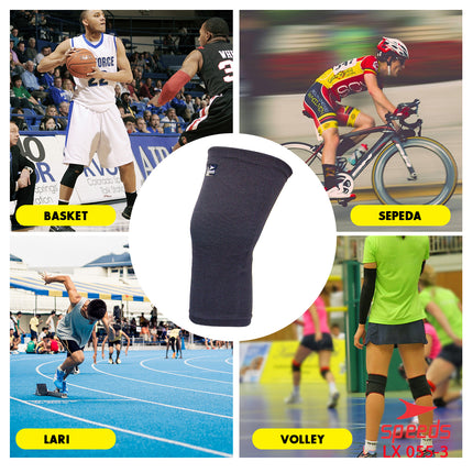 SPEEDS Pelindung Lutut Knee Supporter Dekker Wristband Perlengkapan Fitness 055-3