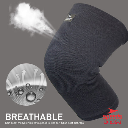 SPEEDS Pelindung Lutut Knee Supporter Dekker Wristband Perlengkapan Fitness 055-3