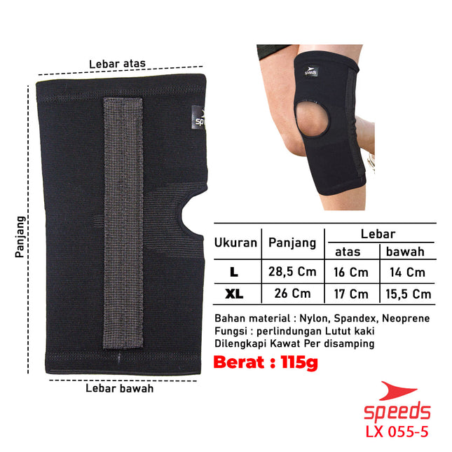 SPEEDS Pelindung Lutut Untuk Perlengkapan Fitness Knee Protector 055-5