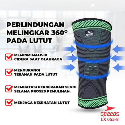 SPEEDS Pelindung Lutut Untuk Perlengkapan fitness Knee Protector 055-8
