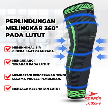SPEEDS Pelindung Lutut Untuk Perlengkapan fitness Knee Protector 055-9