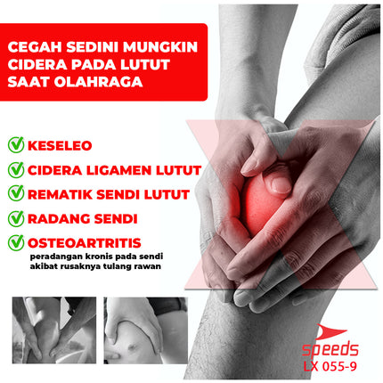 SPEEDS Pelindung Lutut Untuk Perlengkapan fitness Knee Protector 055-9