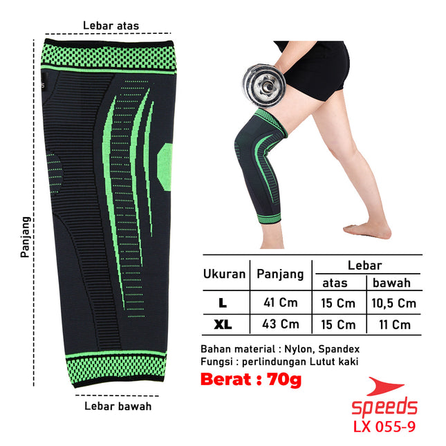 SPEEDS Pelindung Lutut Untuk Perlengkapan fitness Knee Protector 055-9