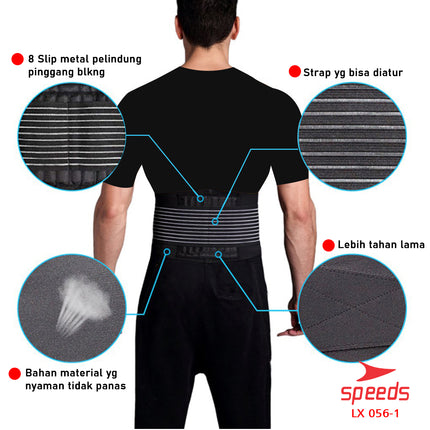 SPEEDS Pelindung PInggang Untuk Kegiatan sehari hari Waist Protector 056-1