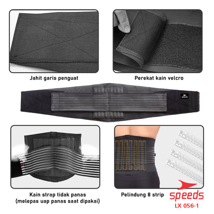 SPEEDS Pelindung PInggang Untuk Kegiatan sehari hari Waist Protector 056-1