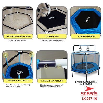 SPEEDS Kids' Trampoline Jump Toy Sports Fitness 067-10