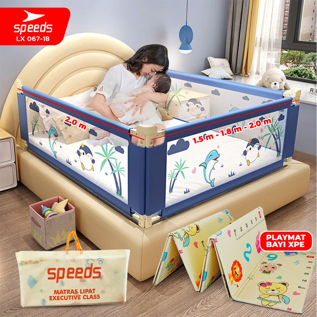 SPEEDS Baby Safety Bed Guard Baby Bedrail Fence Bed Rail Mattress Safety Barrier Baby Toddler Kids Bedguard Box 78-98cm Portable 067-18