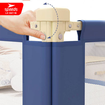 SPEEDS Baby Safety Bed Guard Baby Bedrail Fence Pagar Pengaman Pembatas Kasur Bed Rail Tempat Tidur Ranjang Bayi Balita Anak Bedguard Box 78-98cm Portable 067-18
