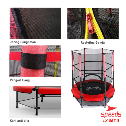 SPEEDS Trampolin 55  Trampoline Mainan Jump Lompat 067-3