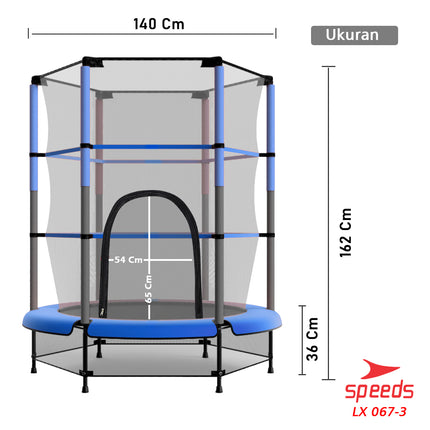 SPEEDS Trampolin 55  Trampoline Mainan Jump Lompat 067-3