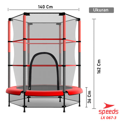 SPEEDS Trampolin 55  Trampoline Mainan Jump Lompat 067-3