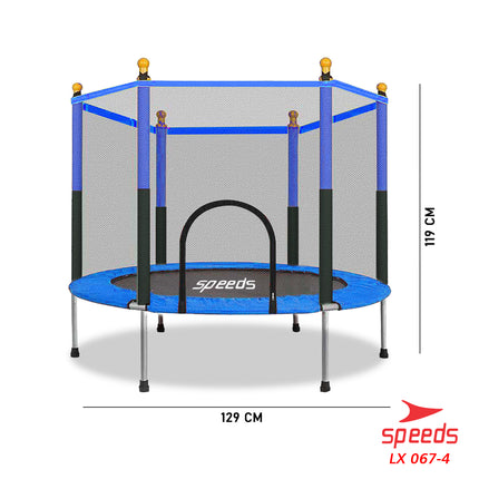 SPEEDS Trampoline Trampolin Speeds 55" 140cm Lompat Trampolin Jump Matras Fitness 067-4