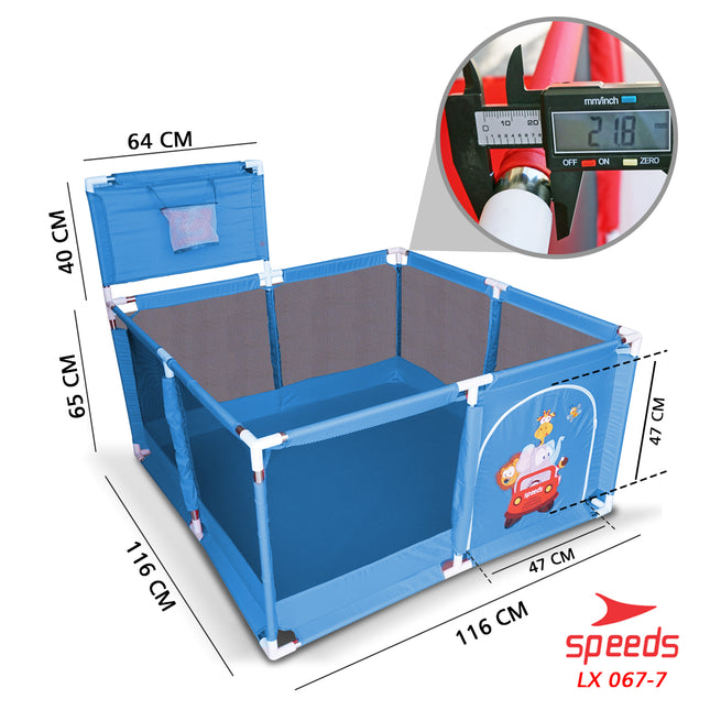 SPEEDS Kolam Mandi Bola Keranjang Mandi Bola Mainan Tenda anak Playpen 067-7