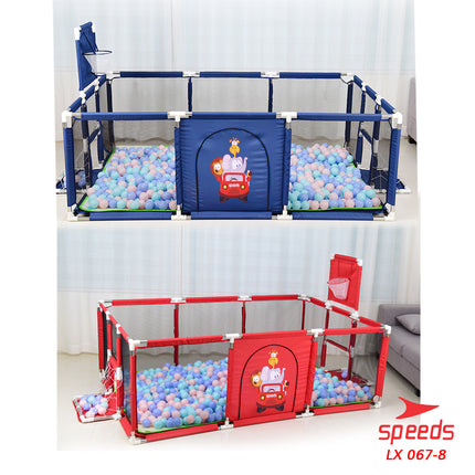 SPEEDS Kolam Mandi Bola Keranjang Mandi Bola Mainan Tenda anak Playpen 067-8