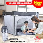 SPEEDS Kolam Mandi Bola Lipat Anak Playpen Anak Mini Kelambu Bayi Mainan Anak Dengan 067-9
