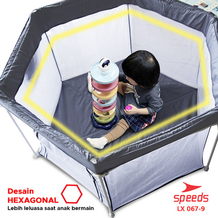 SPEEDS Kolam Mandi Bola Lipat Anak Playpen Anak Mini Kelambu Bayi Mainan Anak Dengan 067-9