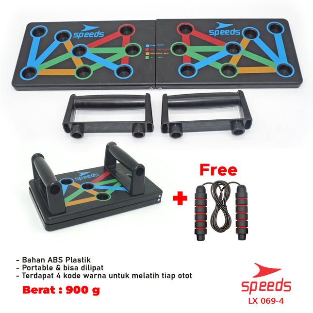 SPEEDS Push Up Stand Push Up Board Alat Bantu Push Up Push Up Handles Fitness Olahraga 069-4
