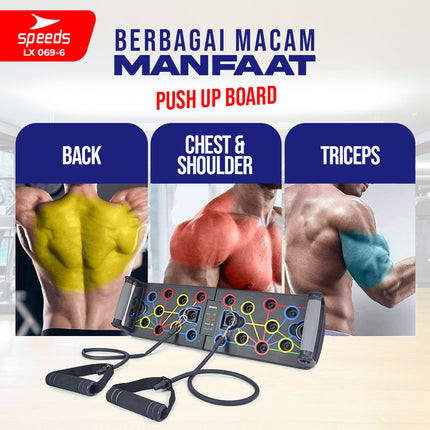 SPEEDS Push Up Stand Bar Alat Bantu Push Up Bar Olahraga Fitness Push Up Press Handles 069-6