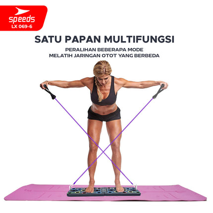 SPEEDS Push Up Stand Bar Alat Bantu Push Up Bar Olahraga Fitness Push Up Press Handles 069-6