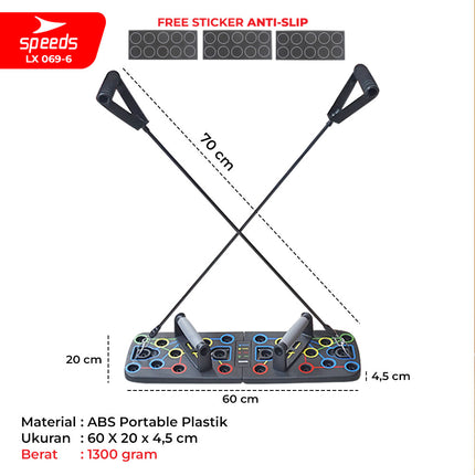 SPEEDS Push Up Stand Bar Alat Bantu Push Up Bar Olahraga Fitness Push Up Press Handles 069-6