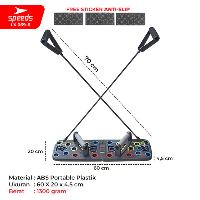SPEEDS Push Up Stand Bar Alat Bantu Push Up Bar Olahraga Fitness Push Up Press Handles 069-6