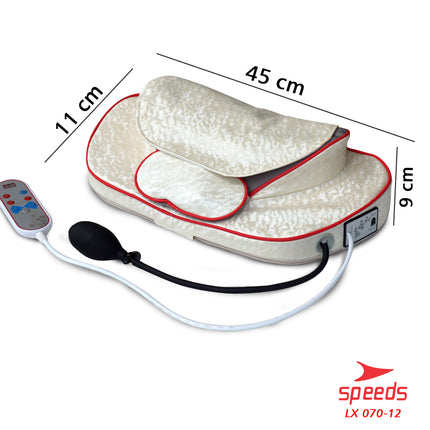 SPEEDS Bantal Pijat Portable Alat Pijat Elektrik Alat Pijat Terapi Bantal Pijat Multifungsi 070-12