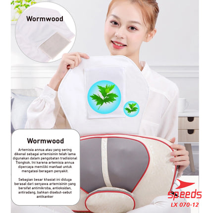 SPEEDS Bantal Pijat Portable Alat Pijat Elektrik Alat Pijat Terapi Bantal Pijat Multifungsi 070-12