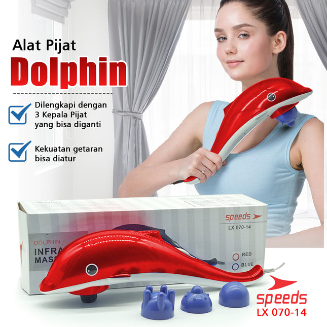 SPEEDS Dolphin 3-in-1 Massager Dolphin Massage Hand Massager Electric Massager 070-14