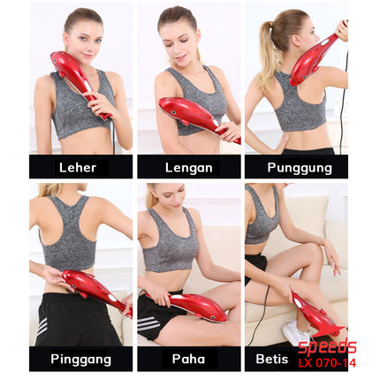 SPEEDS Alat Pijat Dolphin 3in1 Dolphin Massage Hand Massager Alat Pijat Elektrik 070-14