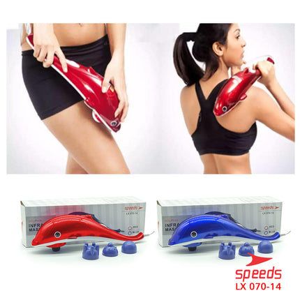 SPEEDS Alat Pijat Dolphin 3in1 Dolphin Massage Hand Massager Alat Pijat Elektrik 070-14