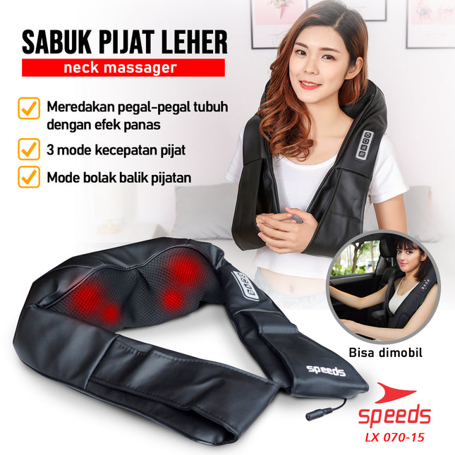 SPEEDS Neck Massager Electric Massager Multifunctional Massager Pillow 070-15
