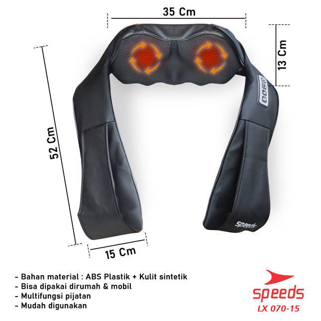 SPEEDS Neck Massager Electric Massager Multifunctional Massager Pillow 070-15