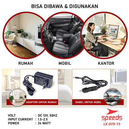 SPEEDS Alat Pijat Leher Alat Pijat Elektrik Neck Massager Bantal Pijat Multifungsi 070-15