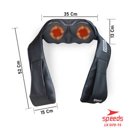 SPEEDS Alat Pijat Leher Alat Pijat Elektrik Neck Massager Bantal Pijat Multifungsi 070-15