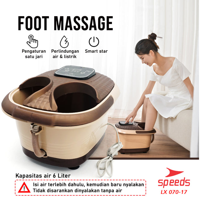 SPEEDS Onsen Pijat Kaki Foot Massager Alat Pijat Elektrik Portable Spa Massager 070-17