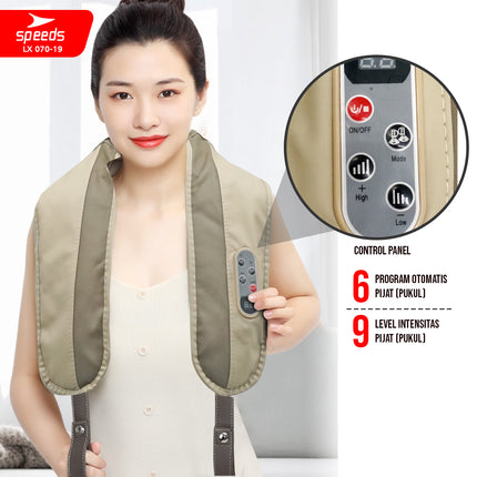 SPEEDS Alat Pijat Leher Alat Pijat Elektrik Alat Pijat Terapi Neck Massager Relaksasi 070-19