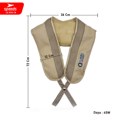 SPEEDS Alat Pijat Leher Alat Pijat Elektrik Alat Pijat Terapi Neck Massager Relaksasi 070-19