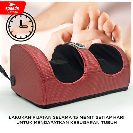 SPEEDS Alat Pijat Kaki Elektrik Foot Massager Terapi Kaki dan Badan Alat Kesehatan Portable 070-20