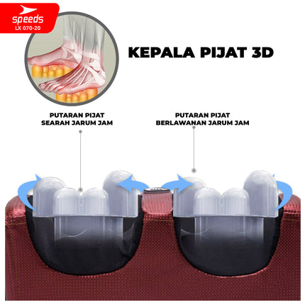 SPEEDS Alat Pijat Kaki Elektrik Foot Massager Terapi Kaki dan Badan Alat Kesehatan Portable 070-20