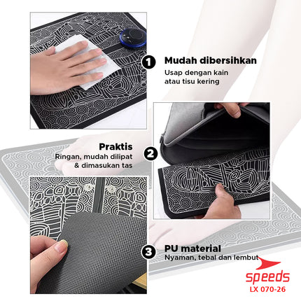 SPEEDS EMS Foot Massage Mat Pijat Kaki EMS Pad Mat Alat Pijat Kaki Alat Electric Pijat Kaki Japan Original Serbaguna 070-26